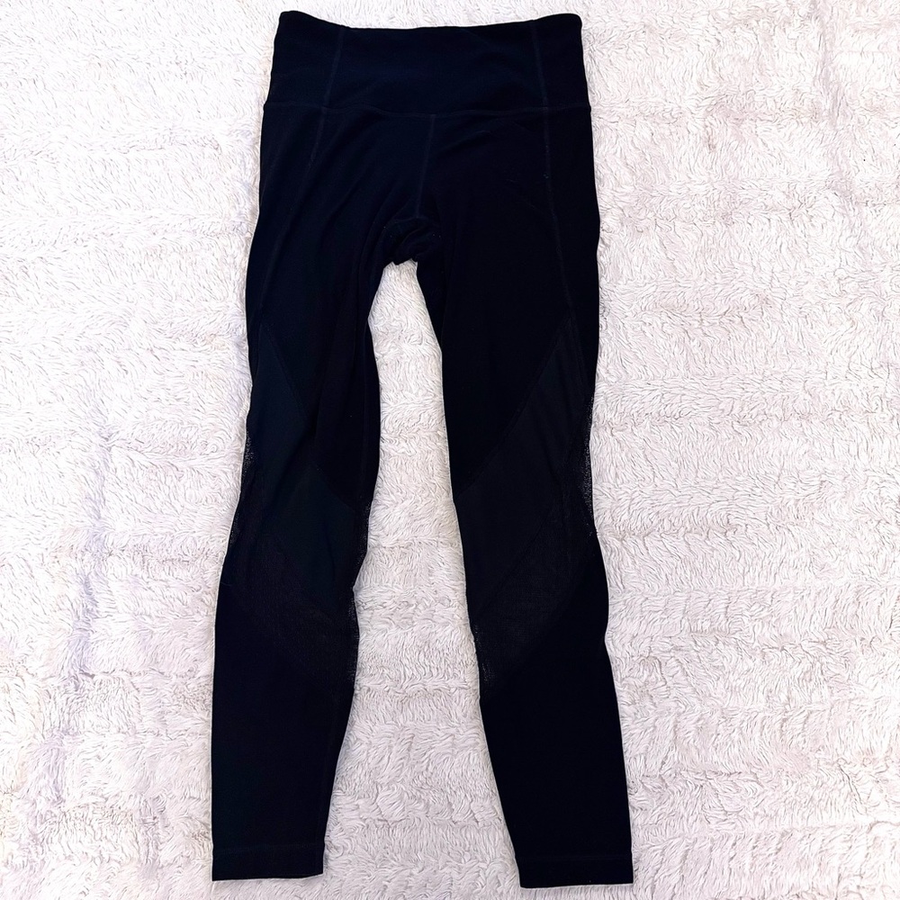 Athleta Black Leggings XS – Mesh Calf Detail | Women’s Activewear - Picture 1 of 7
